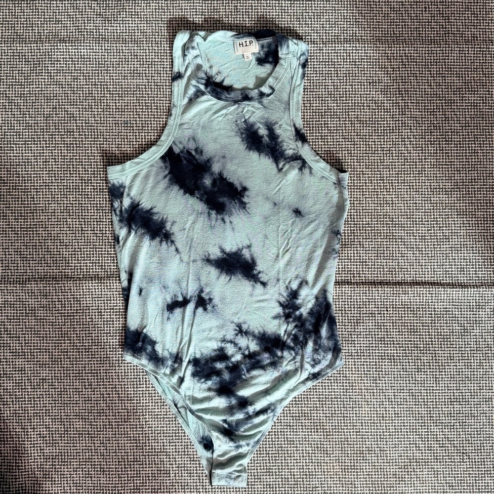 Tie-Dye Halter Tank Top BodySuit